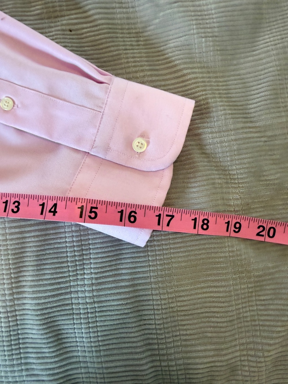 Jos. A. Bank 1905 Tailored Fit Dress Shirt Men’s 16.5 32 Pink Non-Iron - Picture 10 of 11